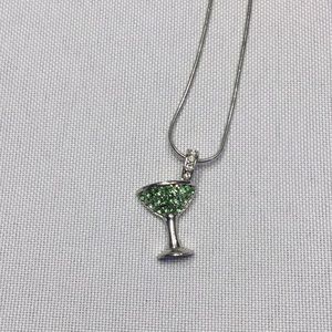 5/$25 Martini necklace with green by Lia Sophia